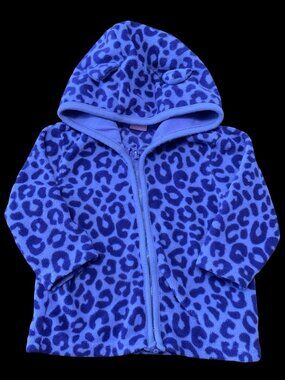 🌻10/$25 - Purple Leopard Print Hoodie w/ Ear Detail